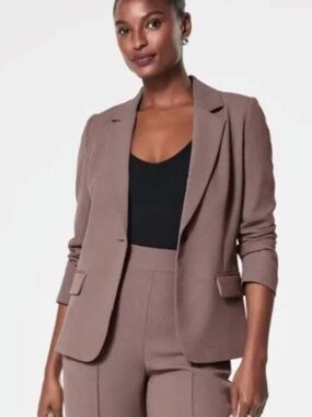 SPANX Carefree Crepe Blazer Single Button Jacket - 1X